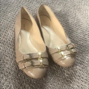 Nine West Tan Flats